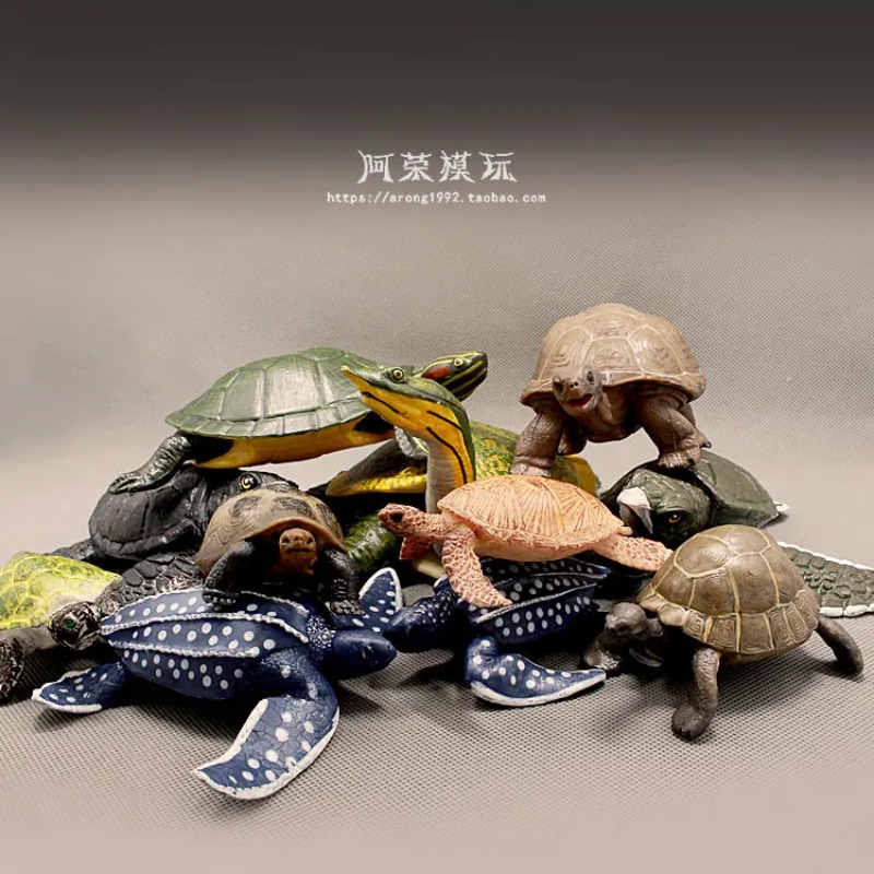 Aquarium Decor - Кожаная задняя часть, красноухая черепаха, земная