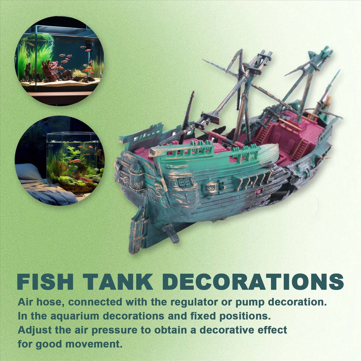Aquarium Decor - 【ABFS】Большой декоративный набор из пластика в