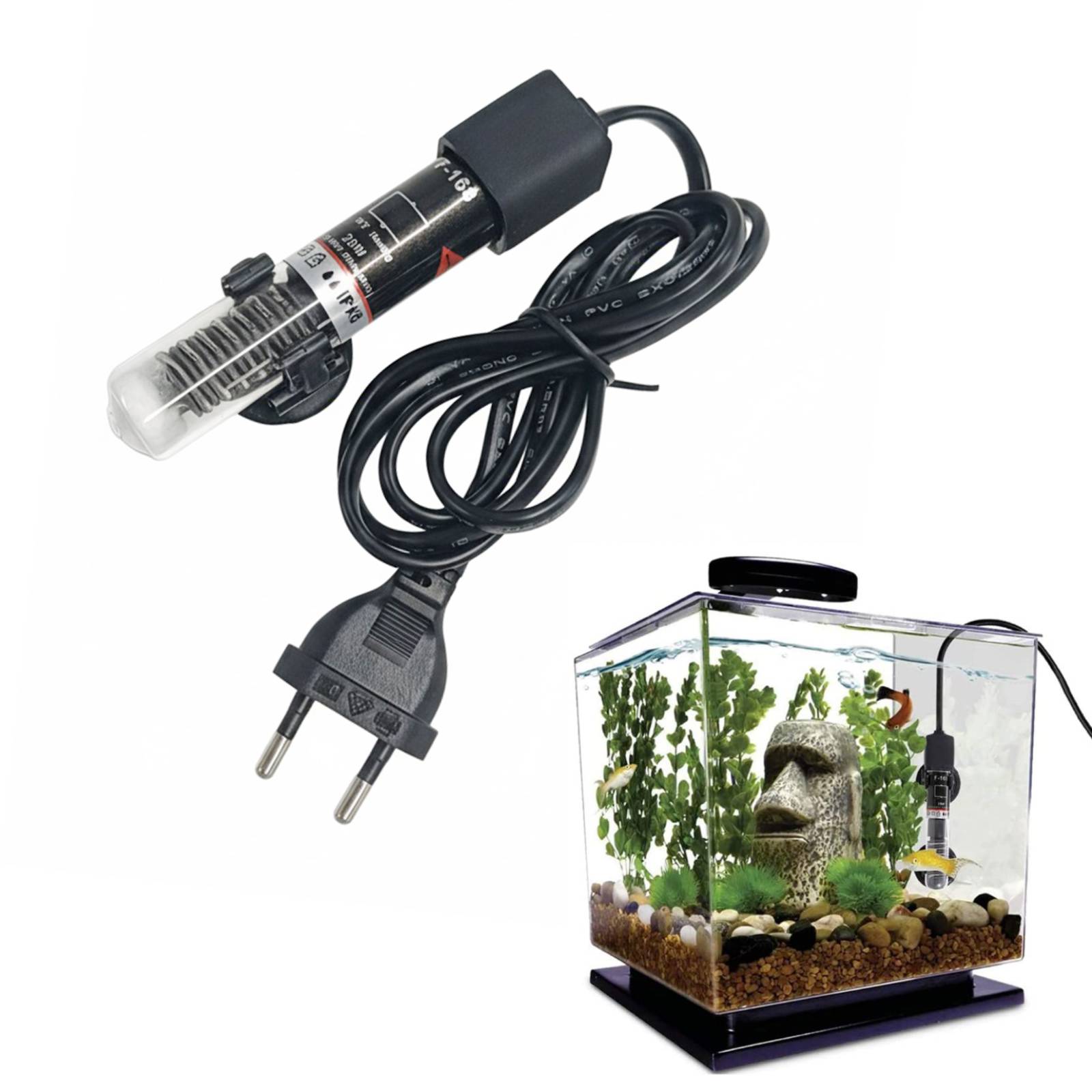 Fish Tank Heater - Мини-нагреватель для аквариума, погружной аквариум, вода,