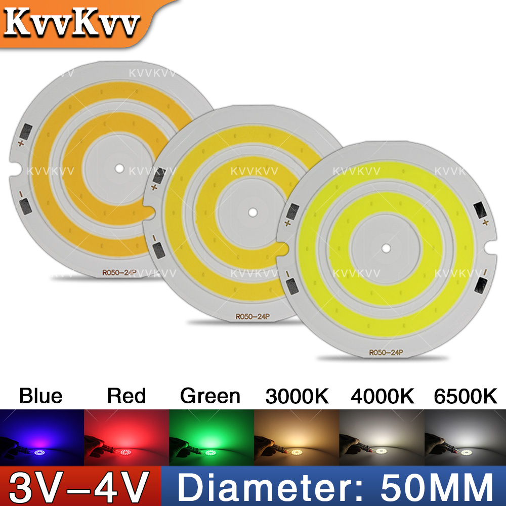 Aquarium Light - 3V 4V Круглая светодиодная лампа COB