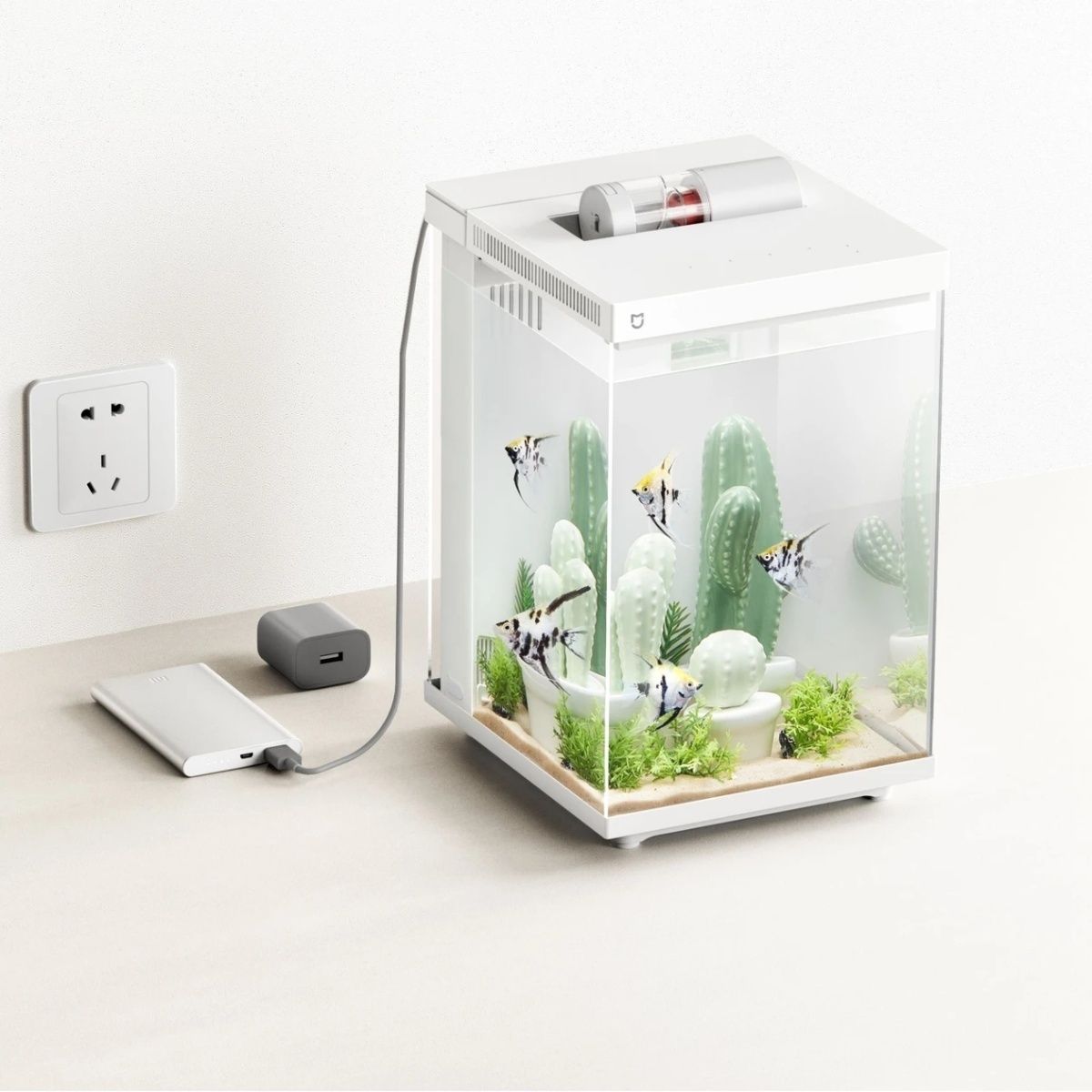 Умный настольный аквариум Miji – обзор и цена Xiaomi Aquarium Fish Tank