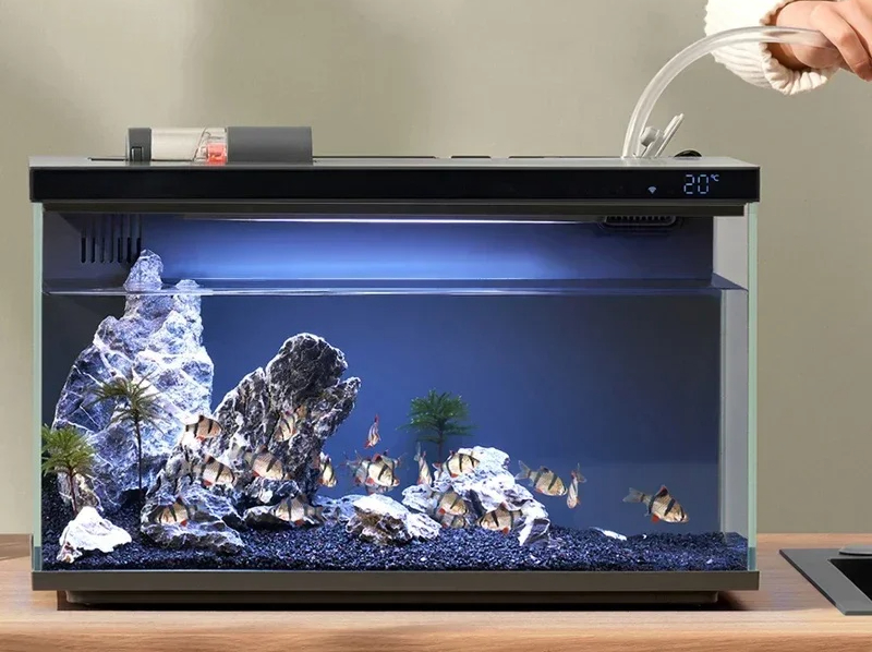 С помощью мобильного приложени – обзор и цена Xiaomi Aquarium Fish Tank