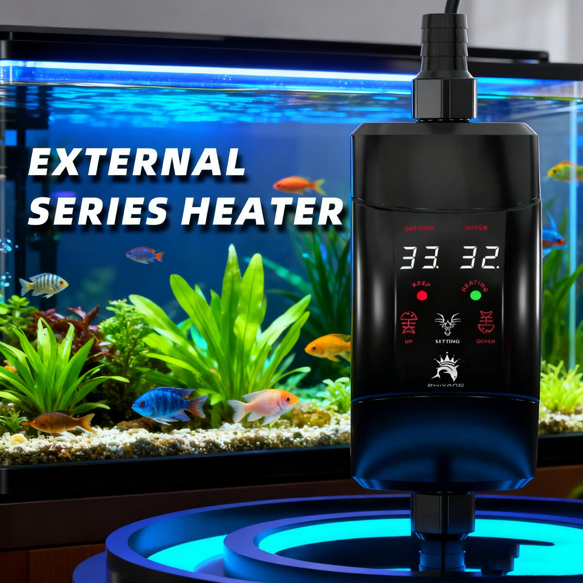 Внешний нагревательный стержен – обзор и цена Fish Tank Heater