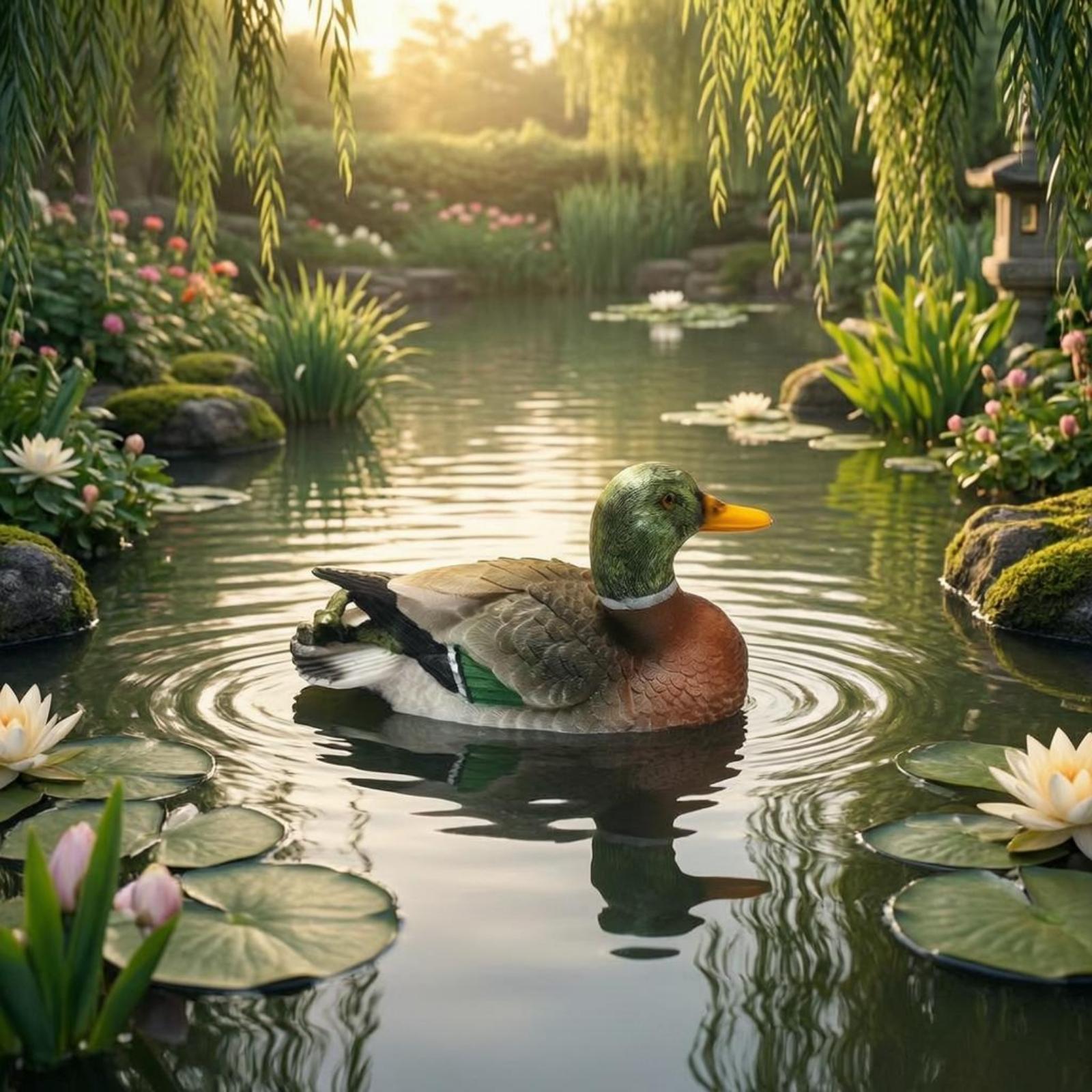 Фигурка утки из смолы для улиц – обзор и цена Aquarium Decor