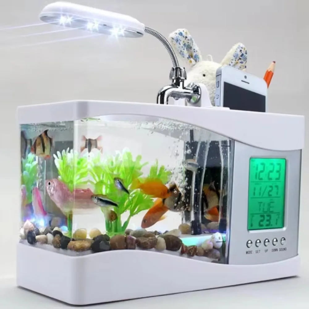 Мини-аквариум с водяным насосо – обзор и цена Aquarium Light