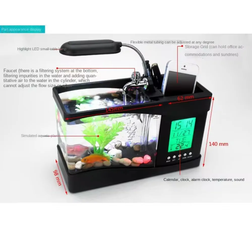 Мини-аквариум с водяным насосо – обзор и цена Aquarium Light